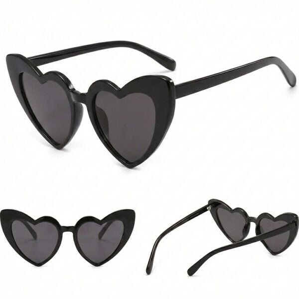 GELİN DAMAT GÖZLÜK GELİN KALP SİYAH