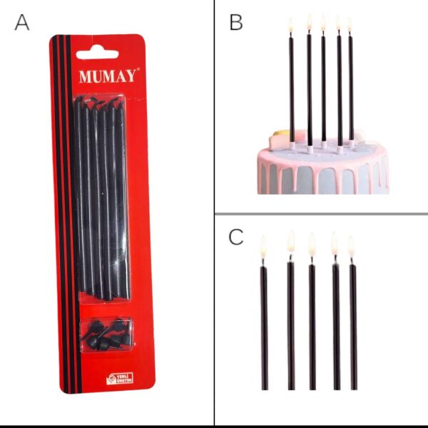 MUM 20 CM 7 Lİ SİYAH