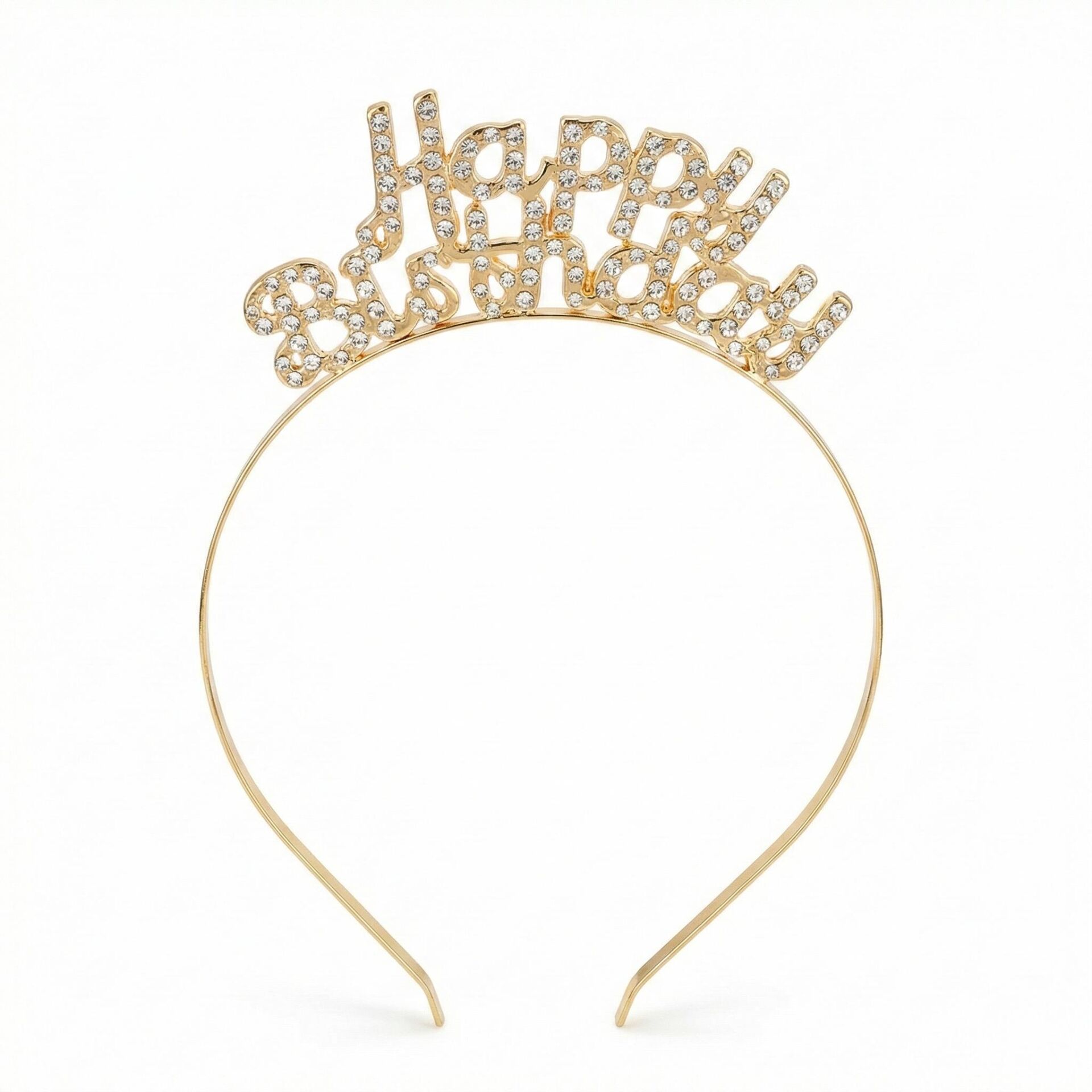 TAÇ TAŞLI METAL HAPPY BIRTHDAY GOLD