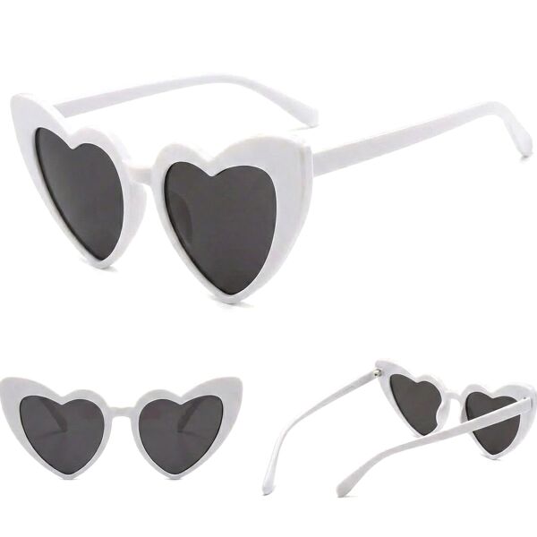 GELİN DAMAT GÖZLÜK GELİN KALP BEYAZ