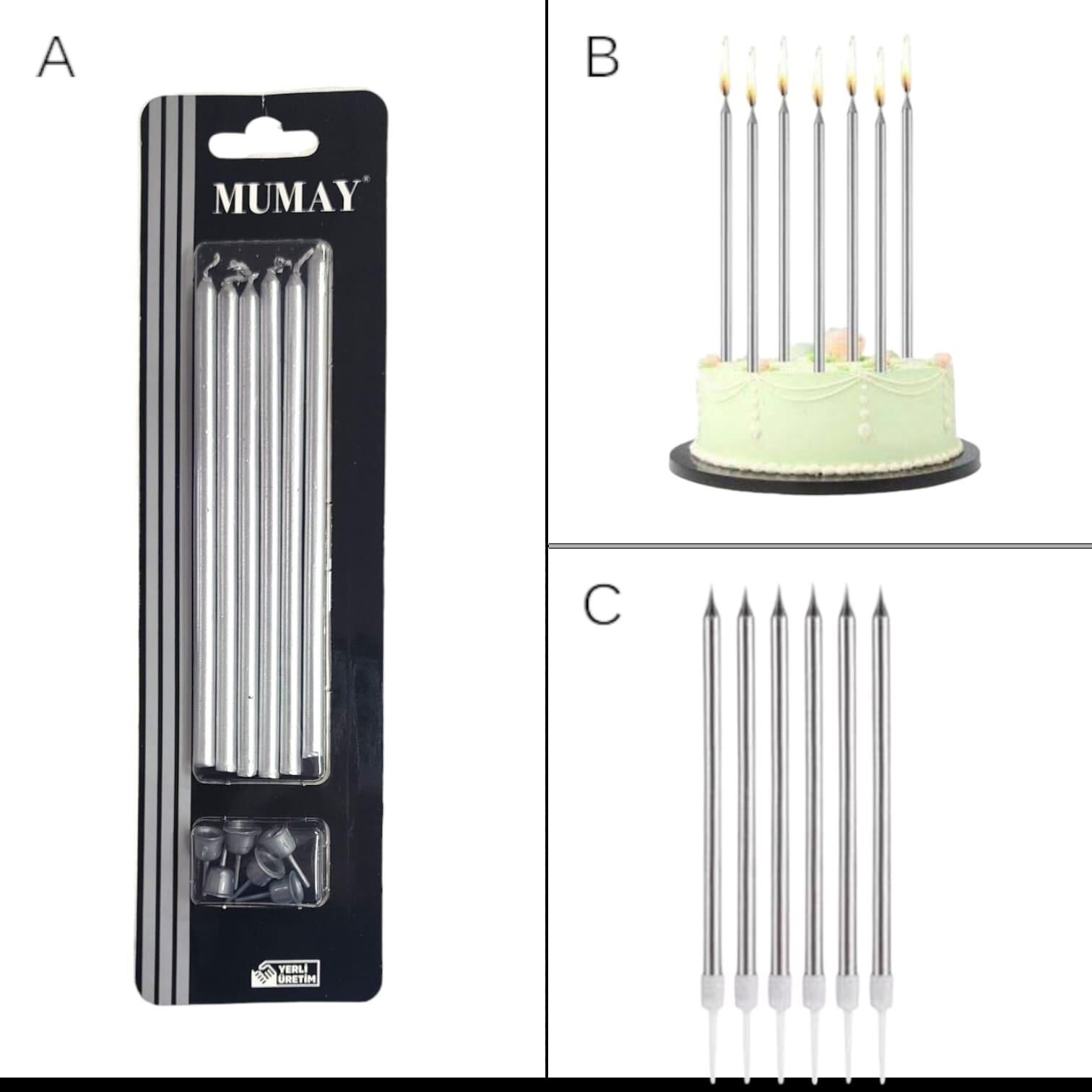 MUM 20 CM 7 Lİ BEYAZ SEDEF