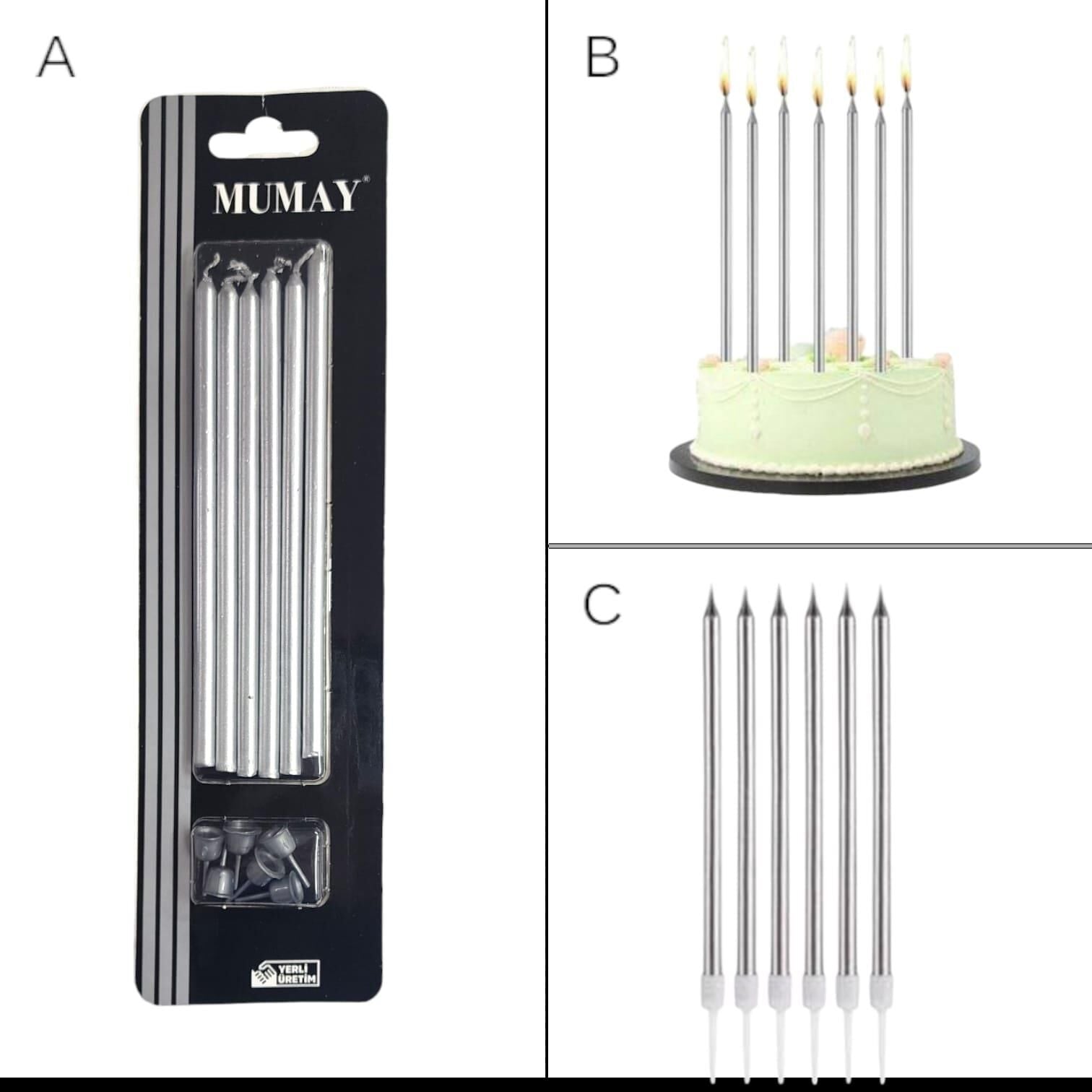 MUM 20 CM 7 Lİ BEYAZ SEDEF