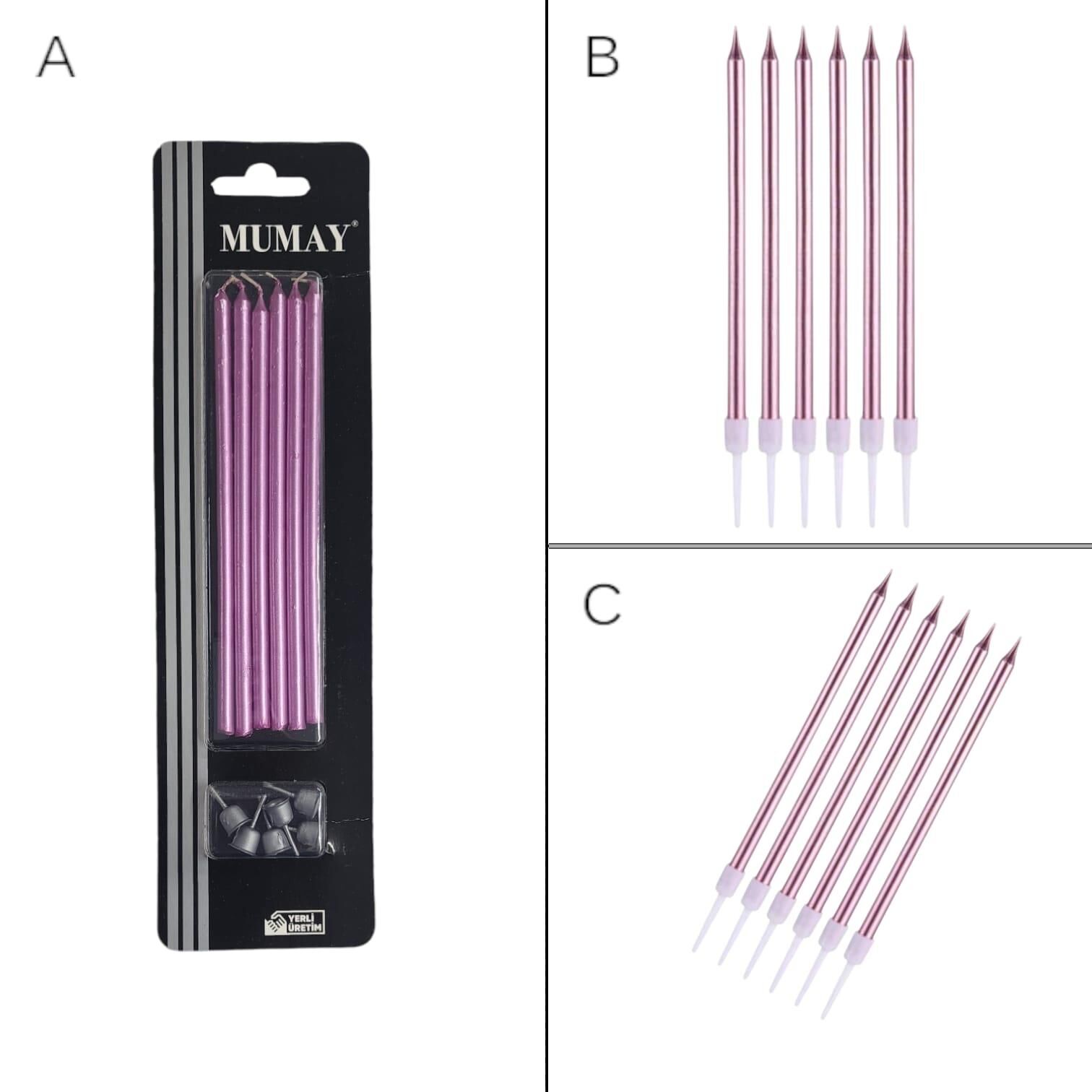 MUM 20 CM 7 Lİ PEMBE