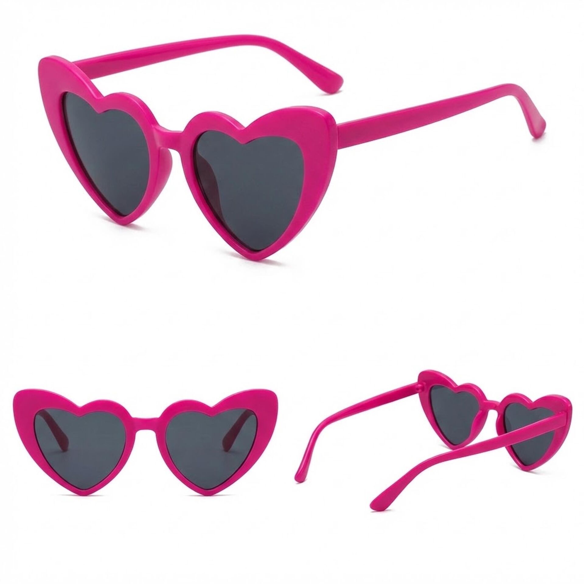 GELİN DAMAT GÖZLÜK GELİN KALP FUŞYA