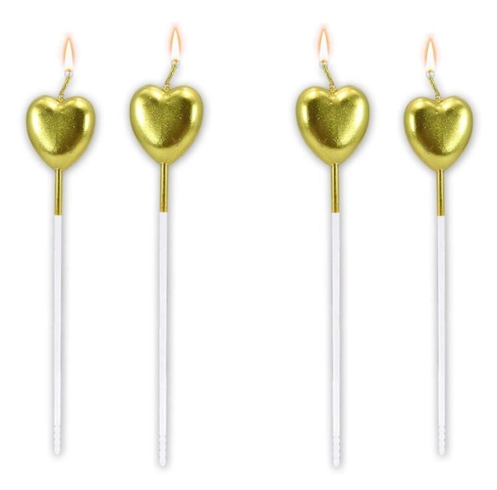 MUM 15 CM KALP ÇUBUKLU ALTIN 4 LÜ