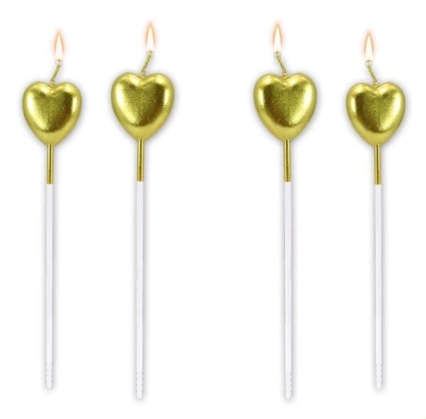 MUM 15 CM KALP ÇUBUKLU ALTIN 4 LÜ