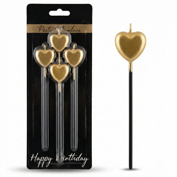 MUM 15 CM KALP ÇUBUKLU ALTIN 3 LÜ