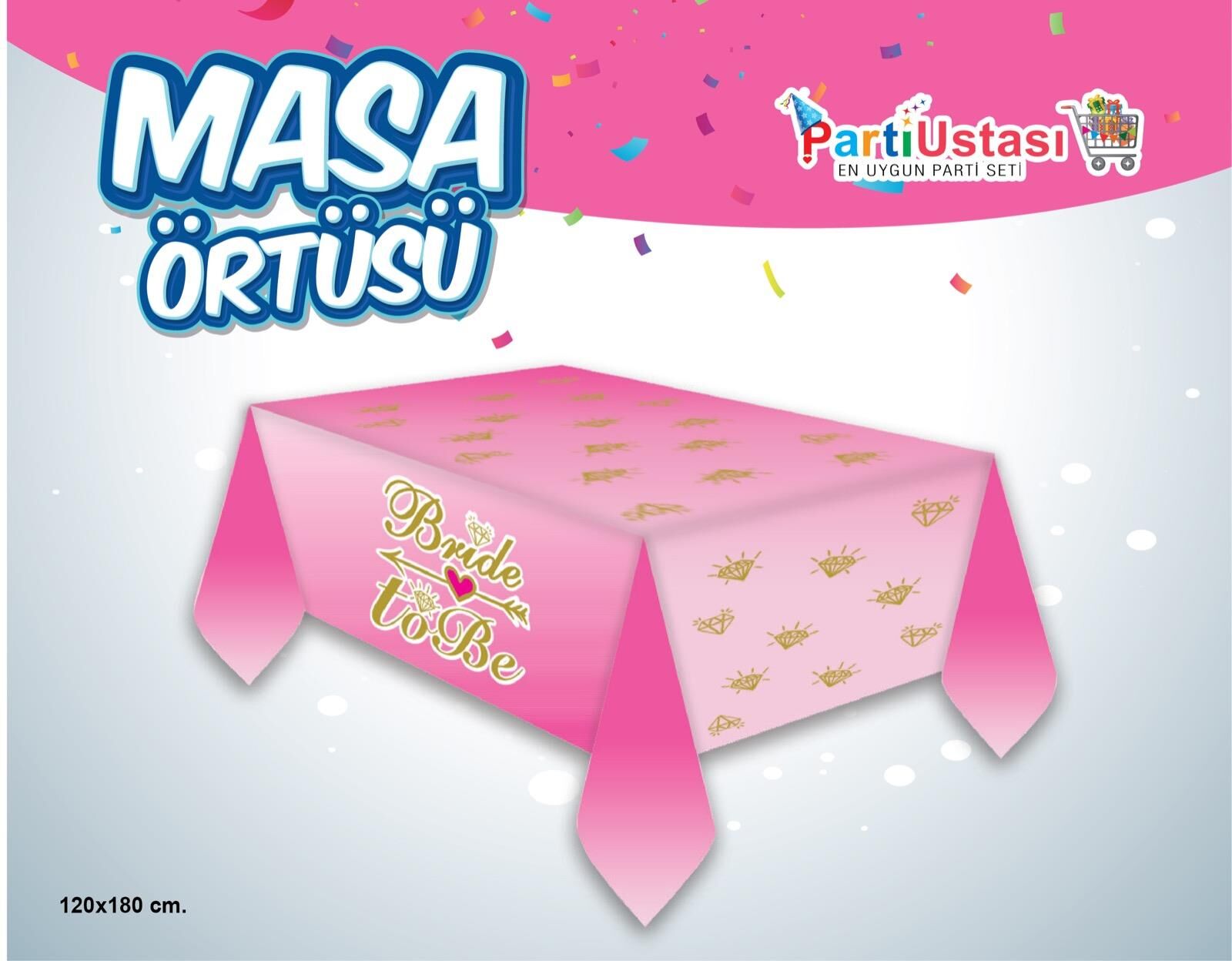 BASKILI MASA ÖRTÜSÜ BRİDE