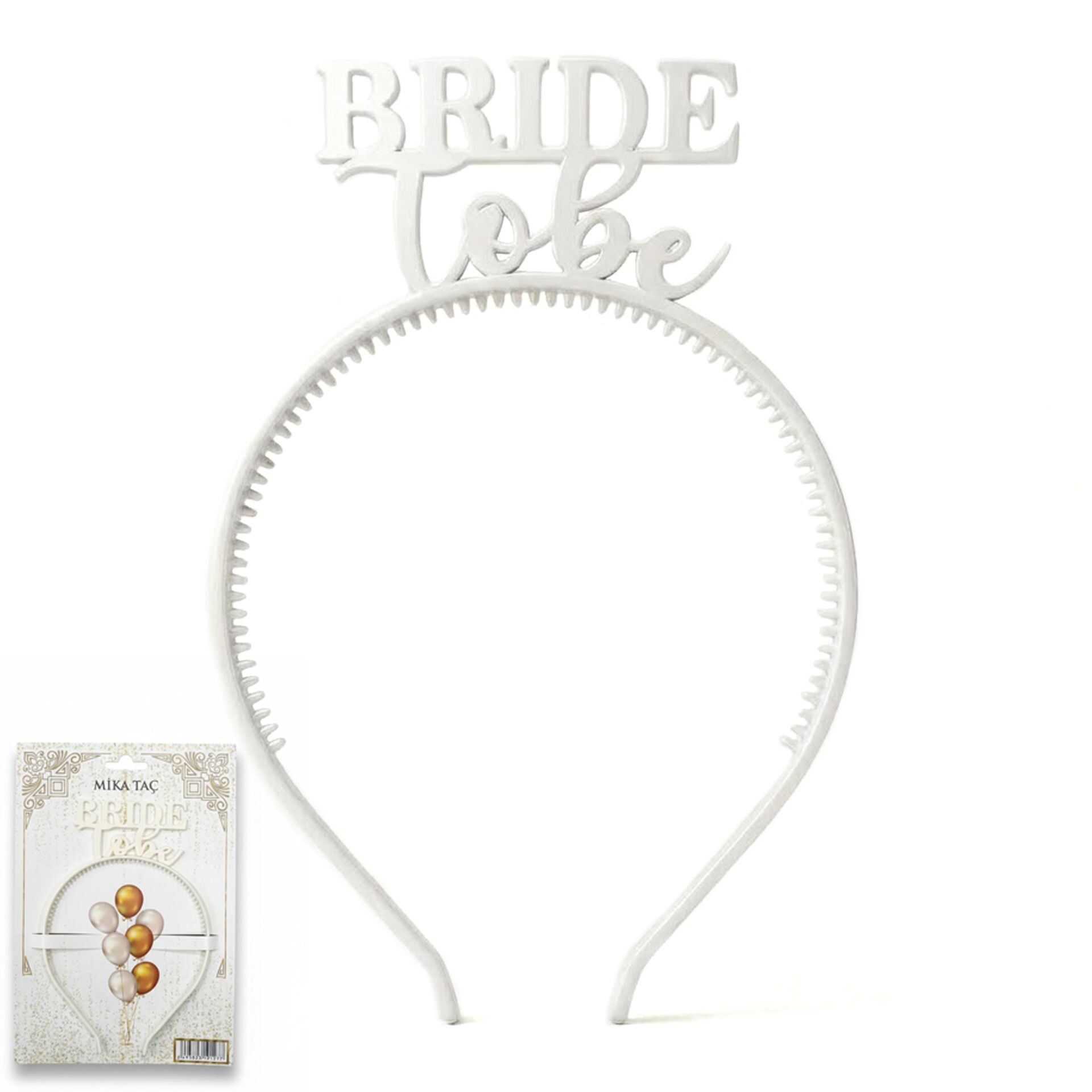 PLS RENKLİ TAÇ BRİDE TO BE BEYAZ