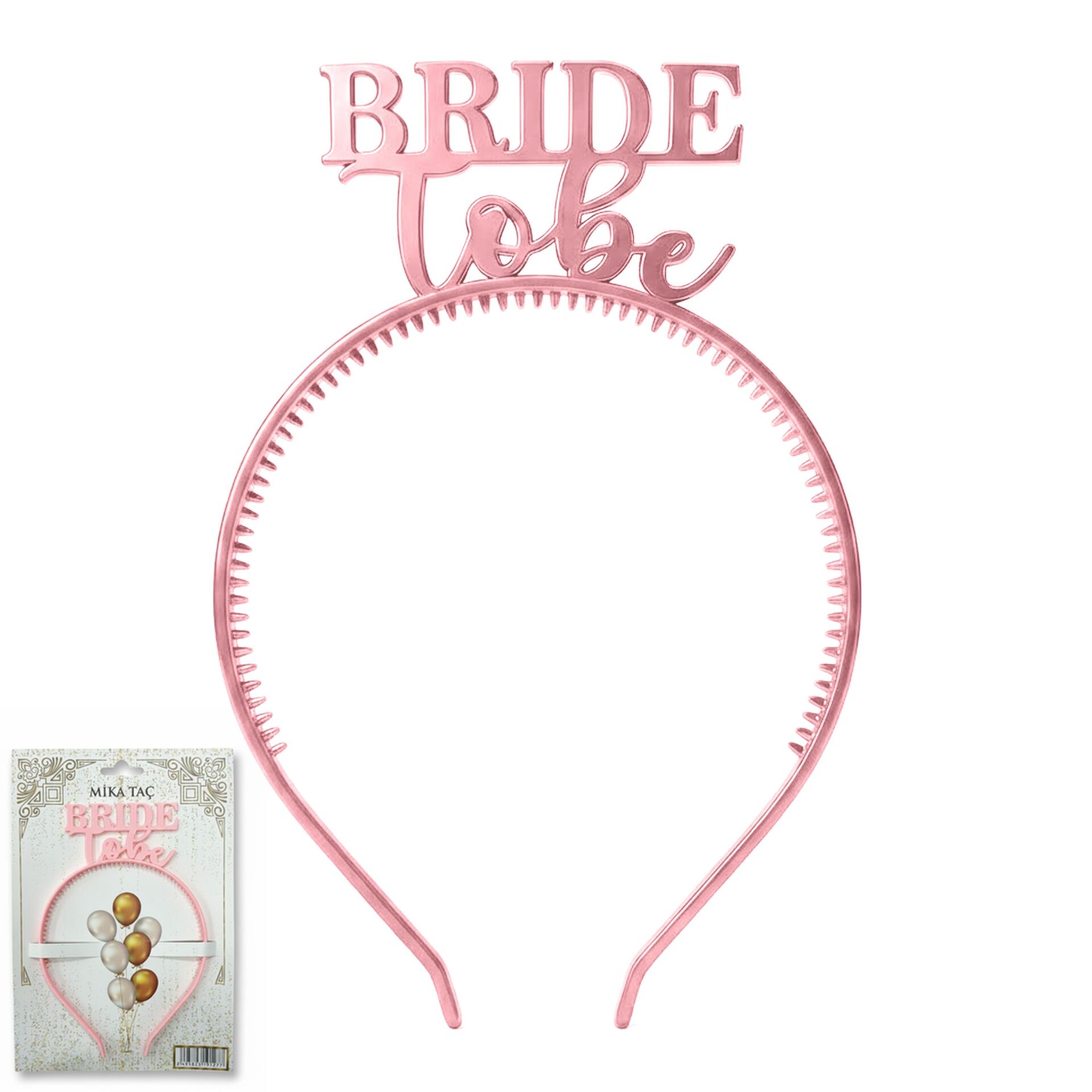 PLS RENKLİ TAÇ BRİDE TO BE PEMBE