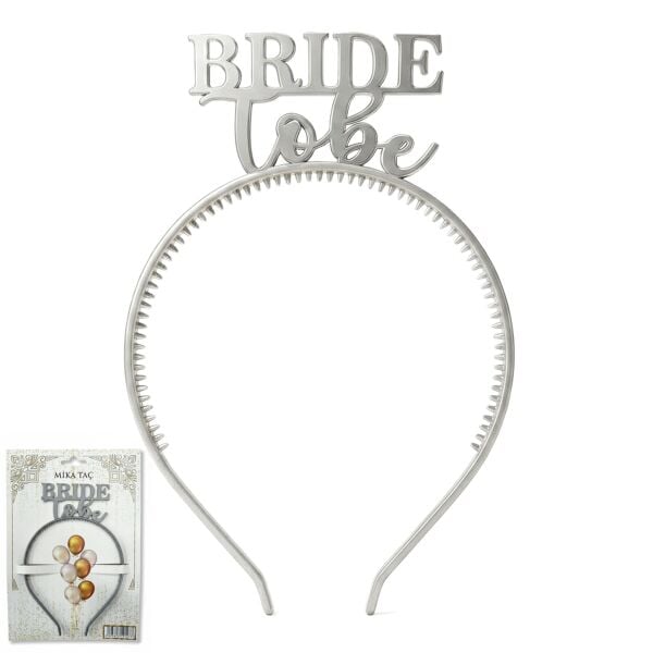PLS RENKLİ TAÇ BRİDE TO BE GÜMÜŞ