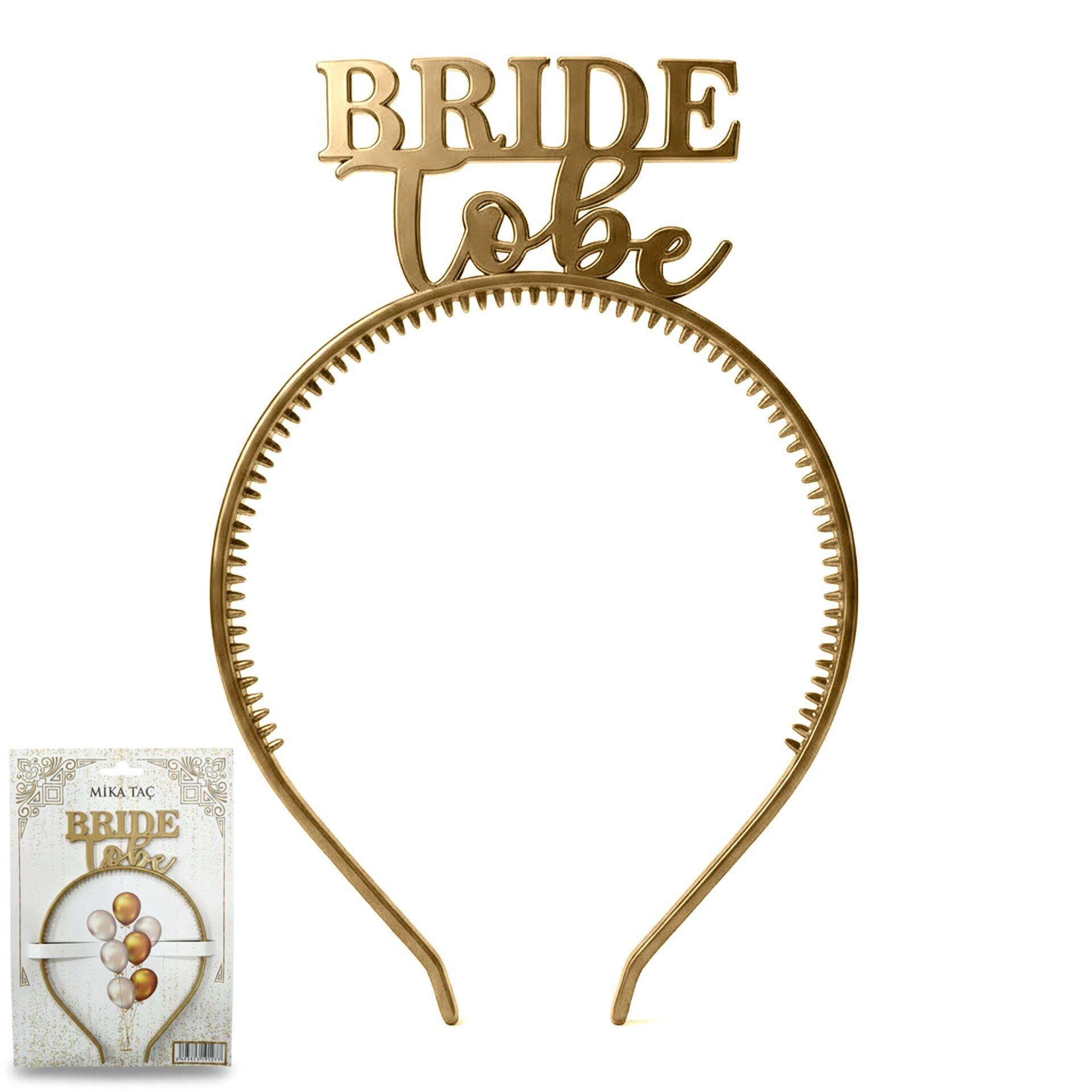 PLS RENKLİ TAÇ BRİDE TO BE GOLD