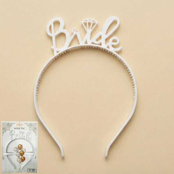 PLS RENKLİ TAÇ BRİDE BEYAZ