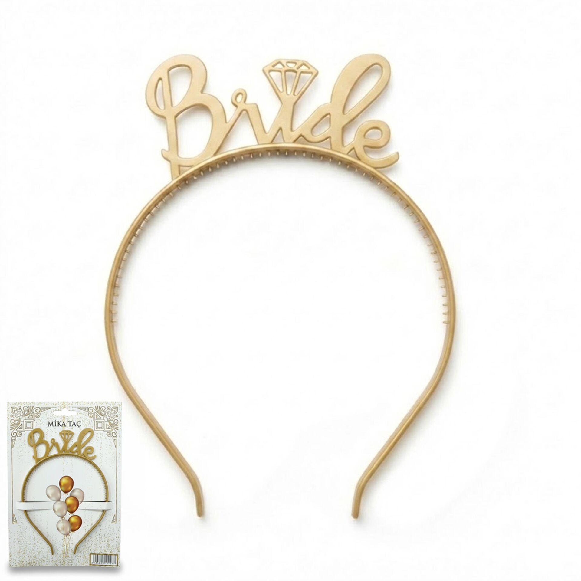 PLS RENKLİ TAÇ BRİDE GOLD