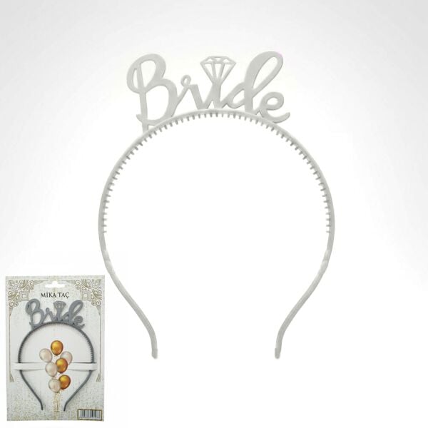 PLS RENKLİ TAÇ BRİDE GÜMÜŞ