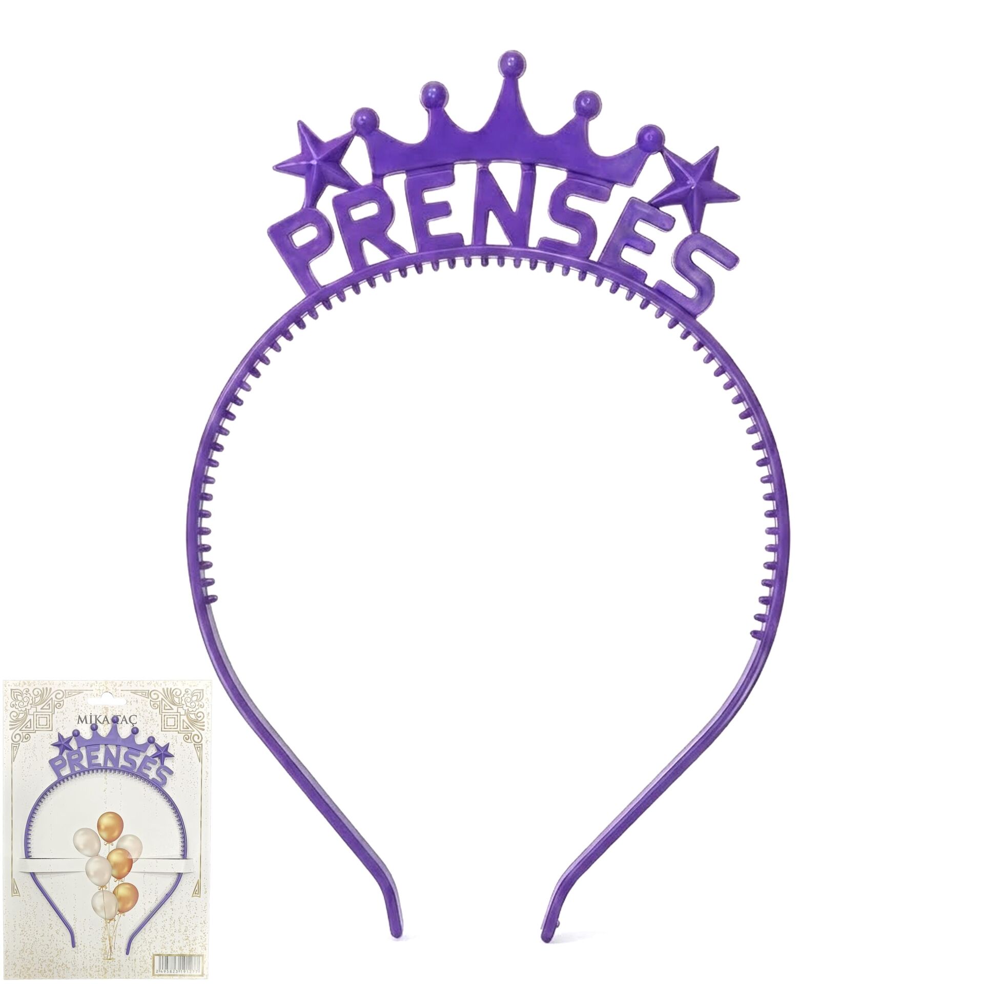 PLS RENKLİ TAÇ PRENSES MOR