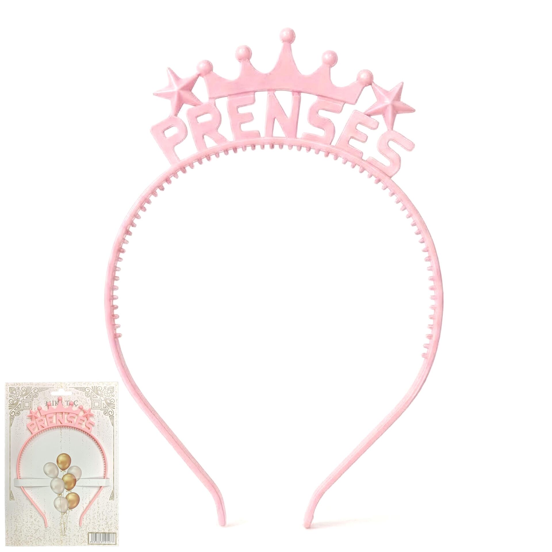 PLS RENKLİ TAÇ PRENSES PEMBE