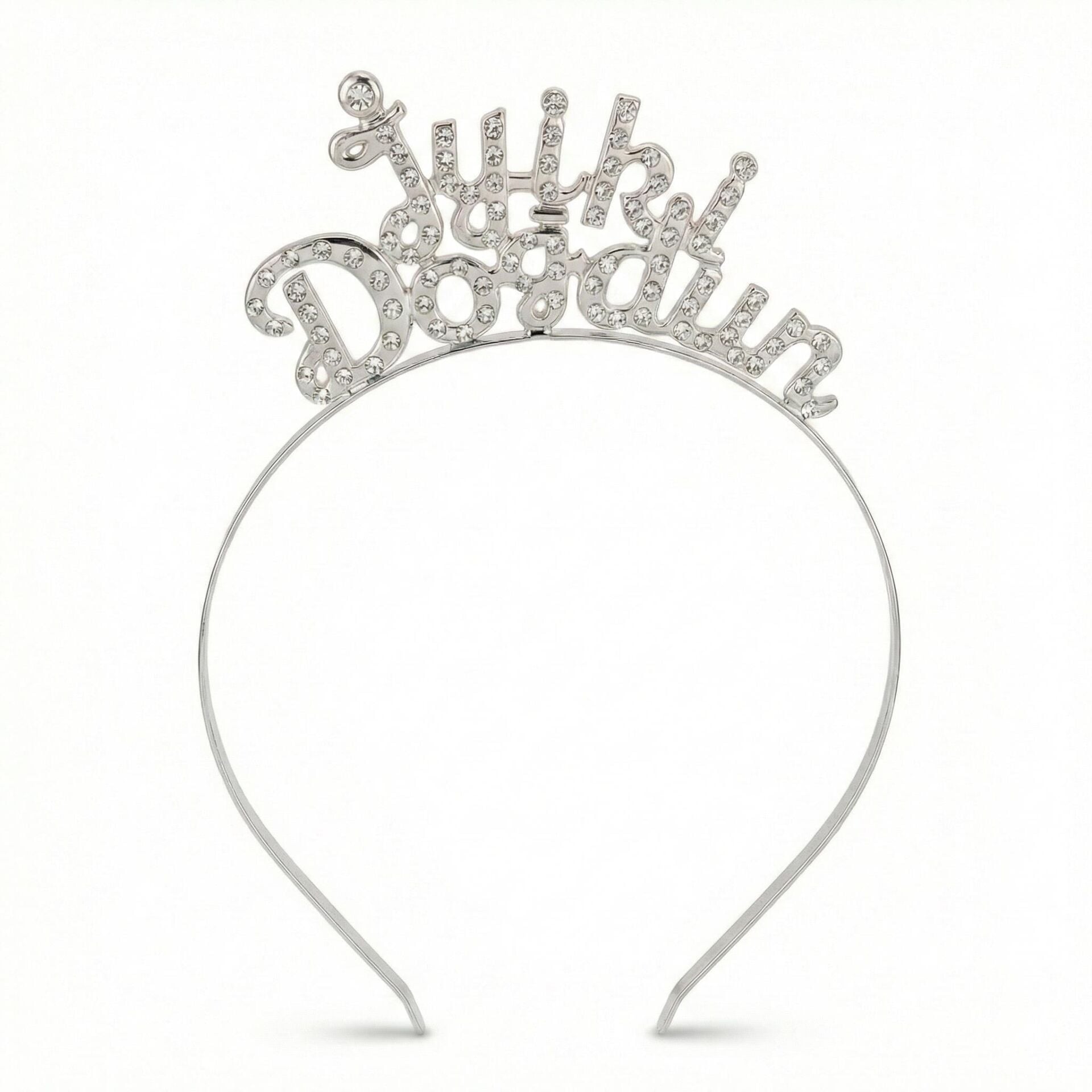 TAÇ TAŞLI METAL İYİKİ DOĞDUN GÜMÜŞ