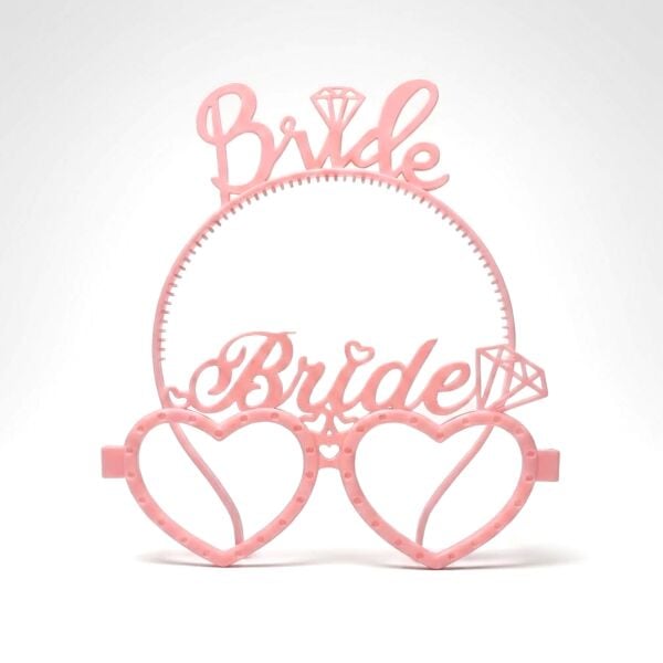 PLS RENKLİ GÖZLÜK TAÇ BRİDE PEMBE