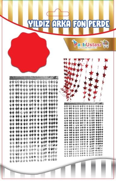 PERDE YILDIZ GÜMÜŞ