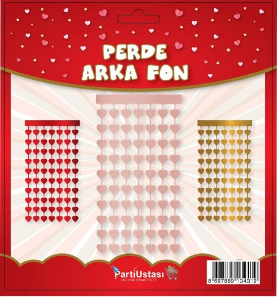 PERDE KALP ROZ GOLD