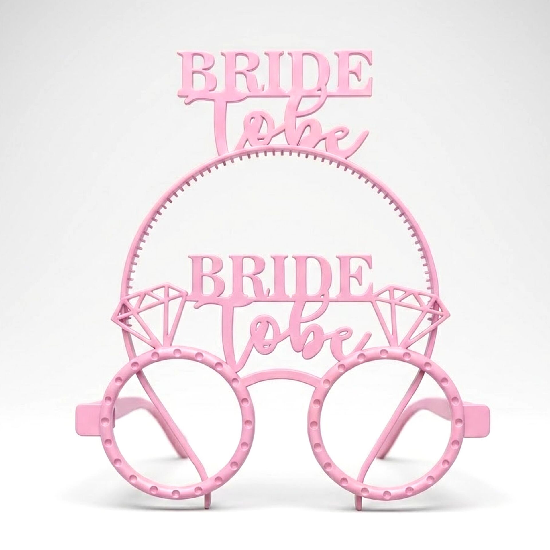 PLS RENKLİ GÖZLÜK TAÇ BRİDE TO BE PEMBE