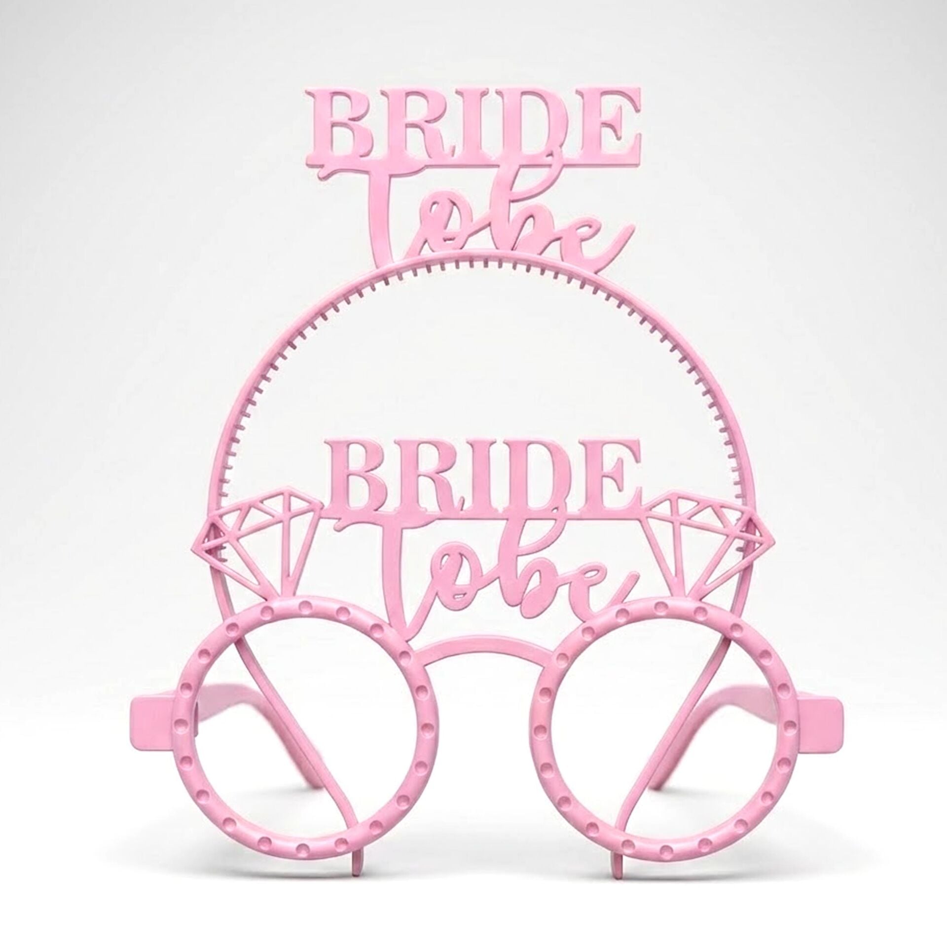 PLS RENKLİ GÖZLÜK TAÇ BRİDE TO BE PEMBE
