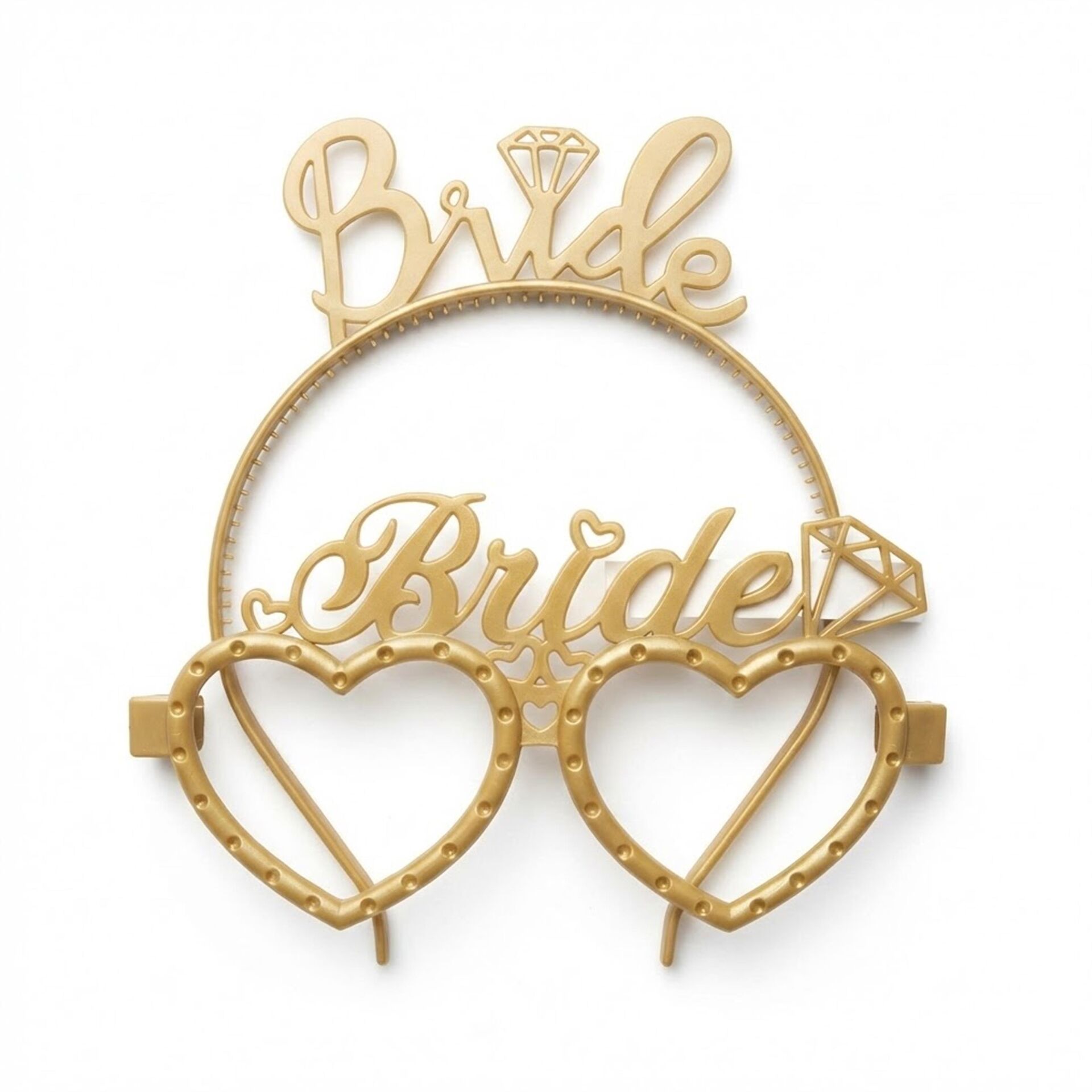 PLS RENKLİ GÖZLÜK TAÇ BRİDE TO BE GÜMÜŞ