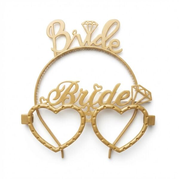 PLS RENKLİ GÖZLÜK TAÇ BRİDE TO BE GÜMÜŞ