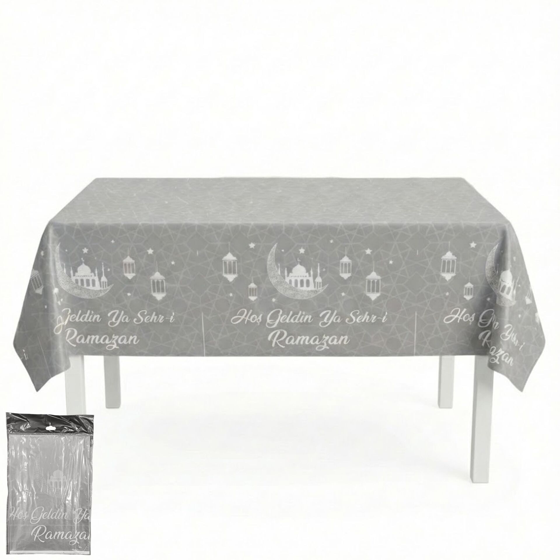 BASKILI MASA ÖRTÜSÜ RAMAZAN GÜMÜŞ
