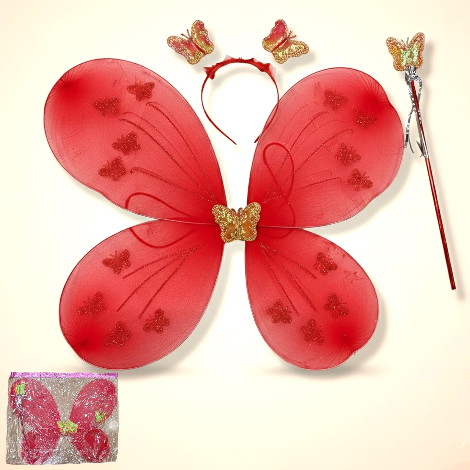 ASA KELEBEK TAÇ KIRMIZI