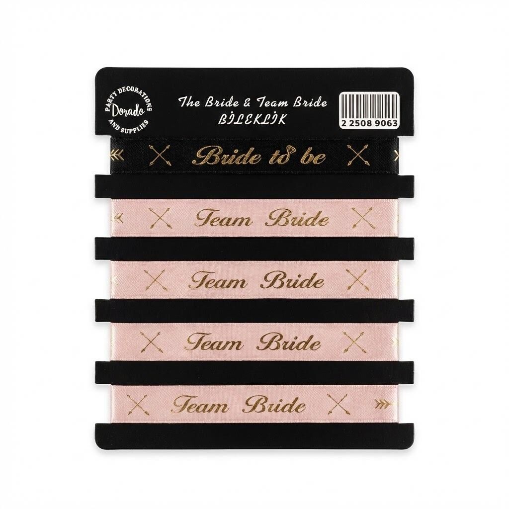 BİLEKLİK BRİDE PEMBE GOLD 5 Lİ