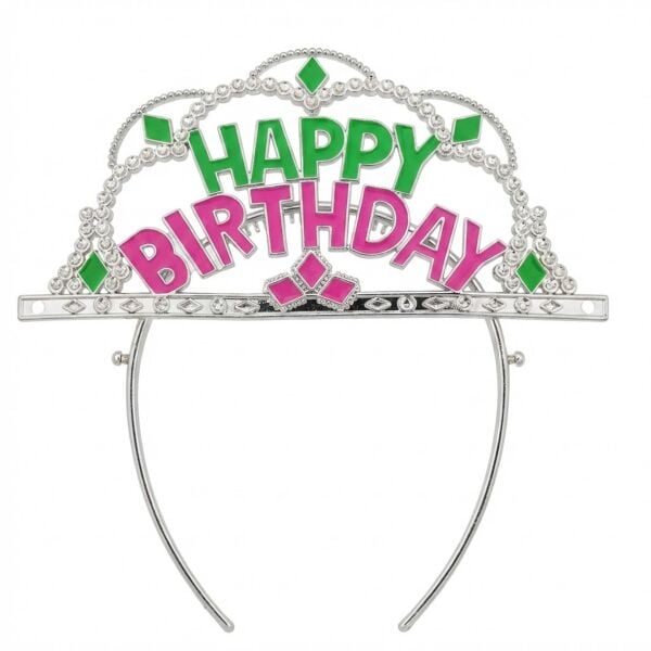 PLS İTHAL TAÇ HAPPY BİRTHDAY YEŞİL PEMBE