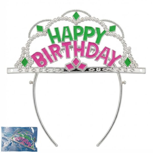 PLS İTHAL TAÇ HAPPY BİRTHDAY YEŞİL PEMBE