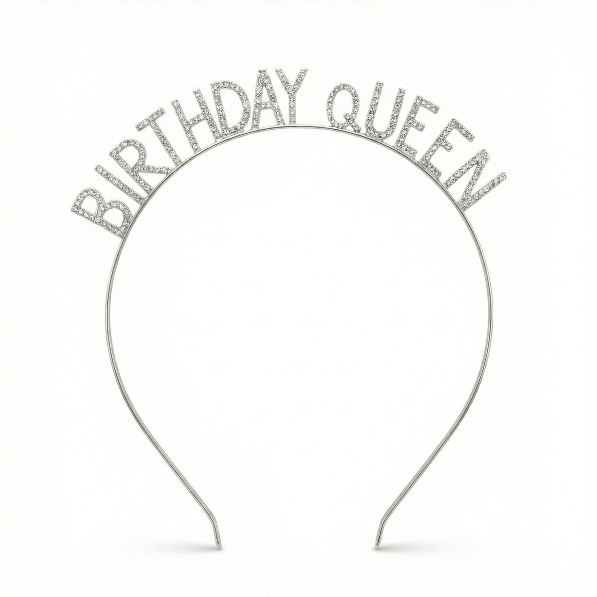 TAÇ TAŞLI METAL BİRTHDAY QUEEN GÜMÜŞ
