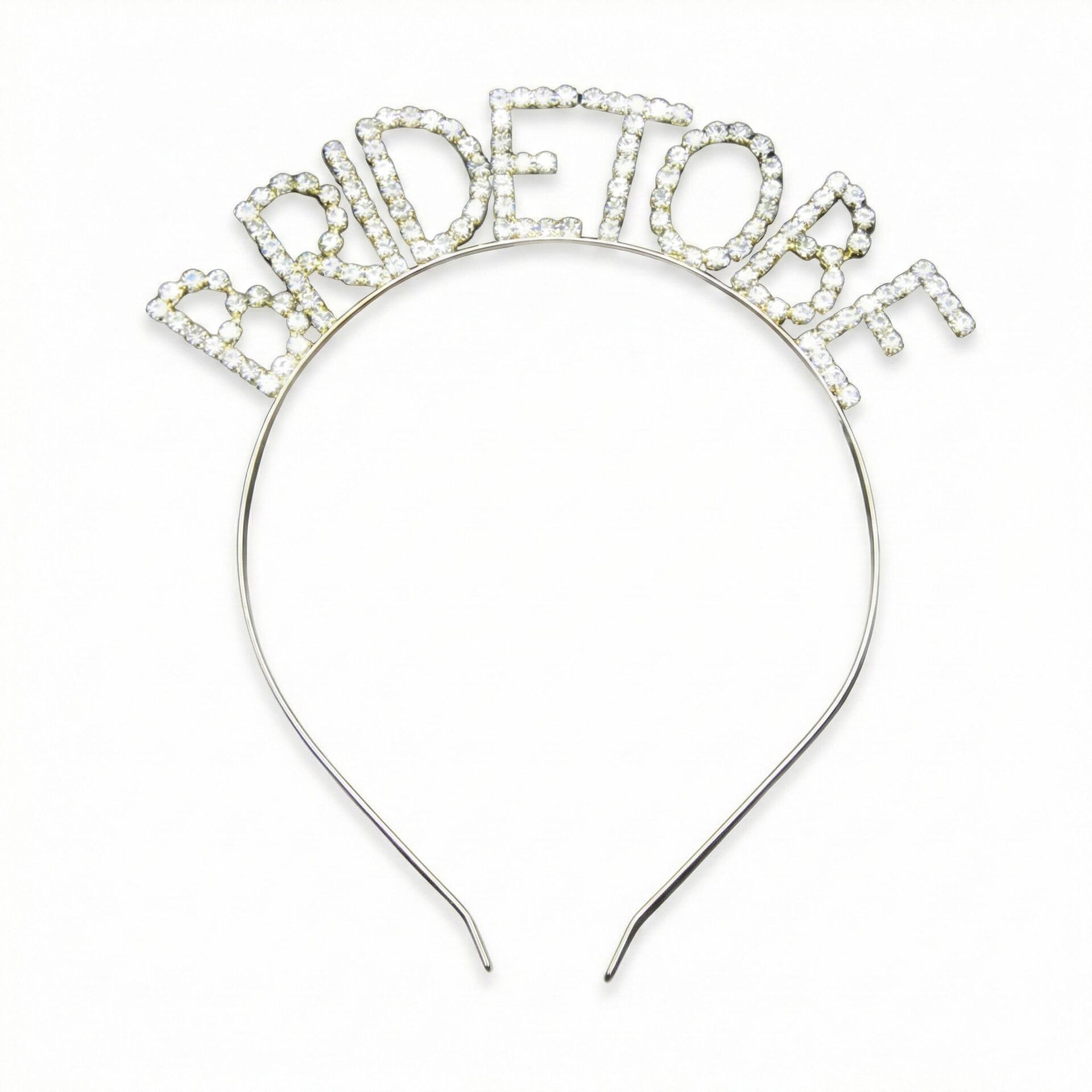 TAÇ TAŞLI METAL BRİDE TO BE GÜMÜŞ