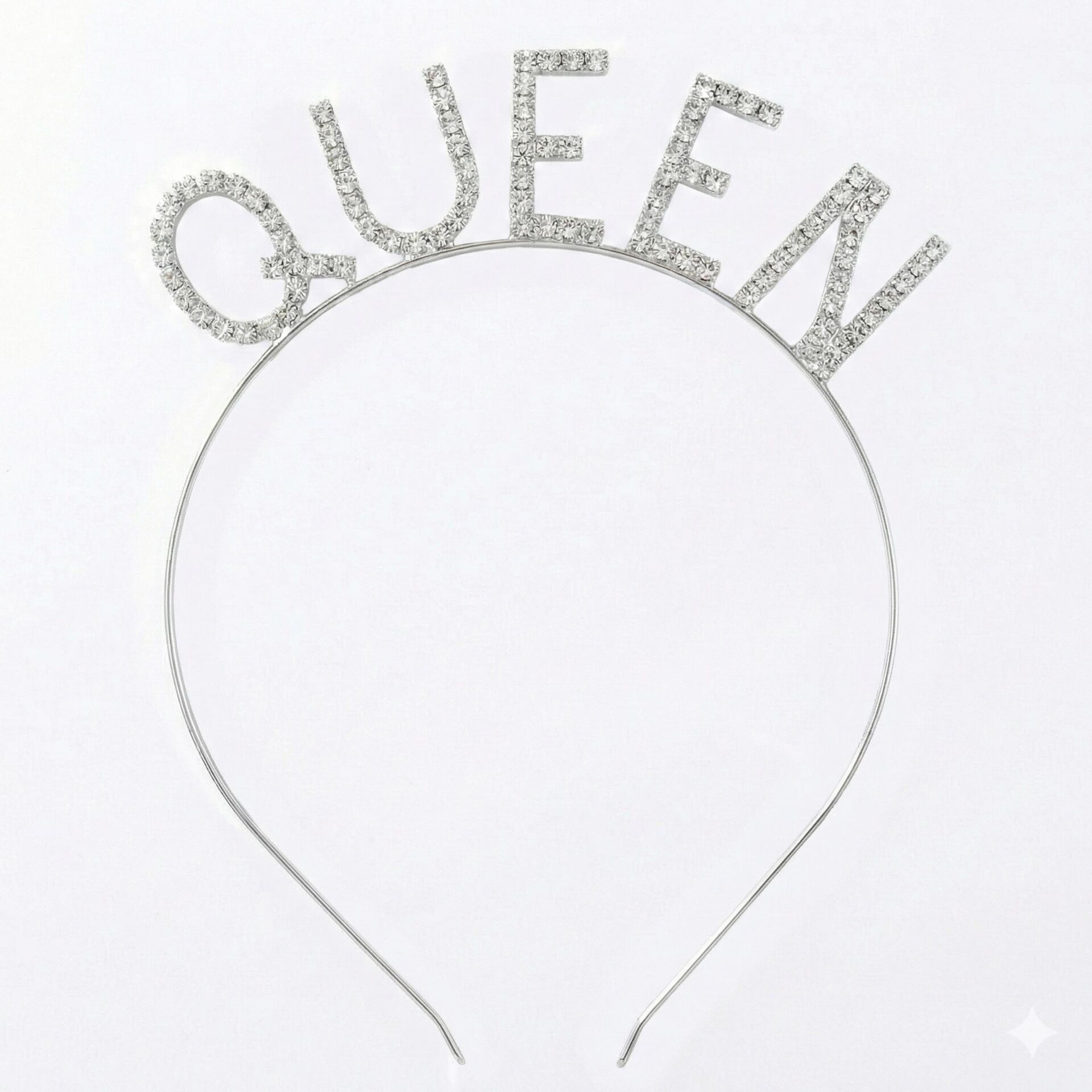 TAÇ TAŞLI METAL QUEEN GÜMÜŞ