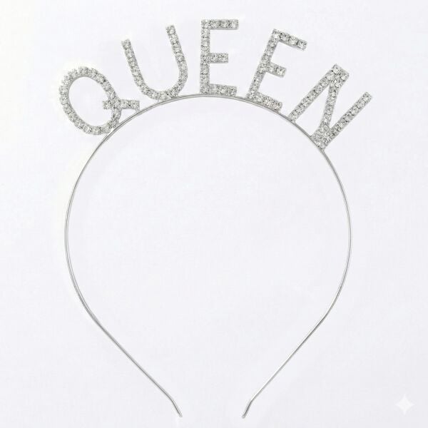 TAÇ TAŞLI METAL QUEEN GÜMÜŞ