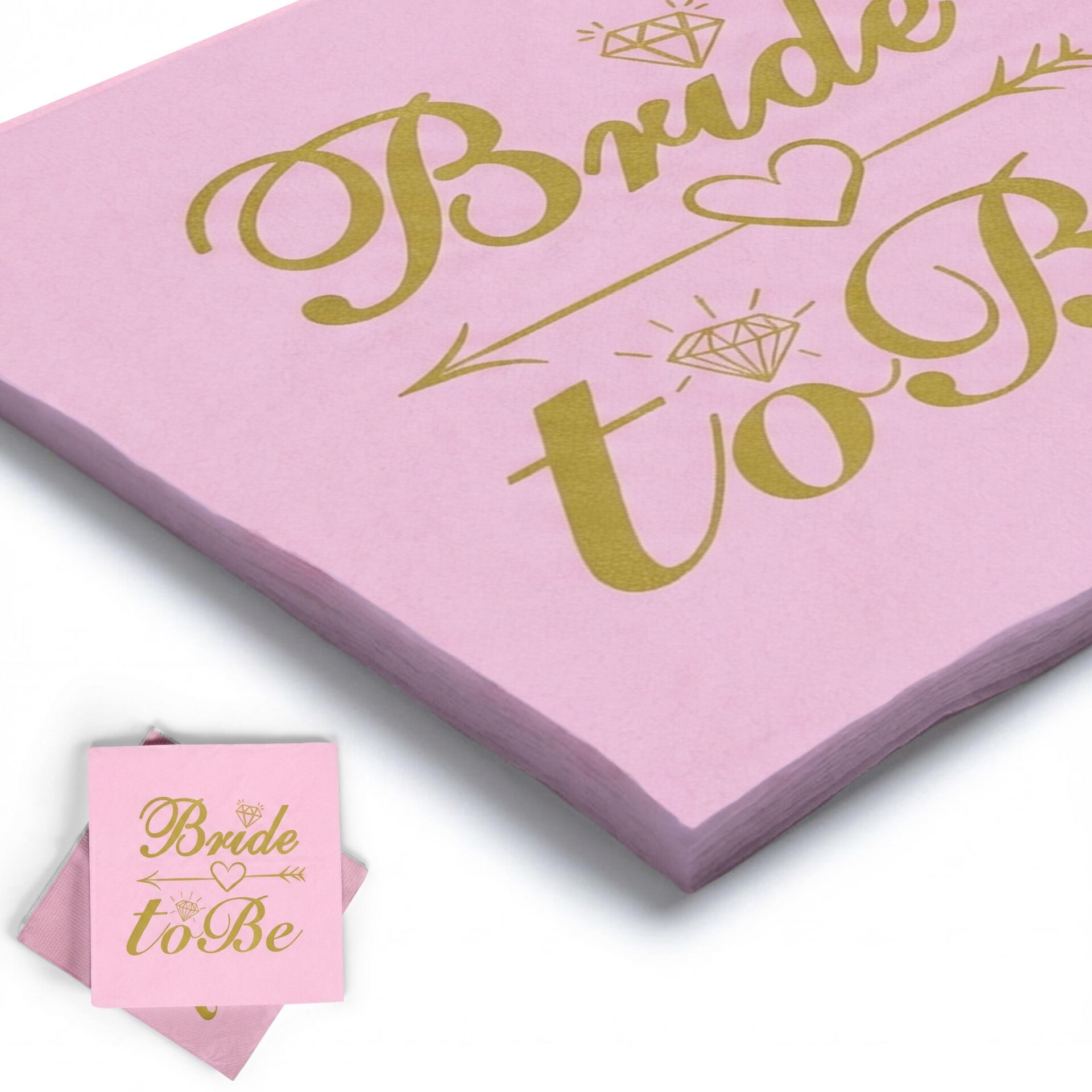 BASKILI PEÇETE BREDE TO BE PEMBE / ALTIN