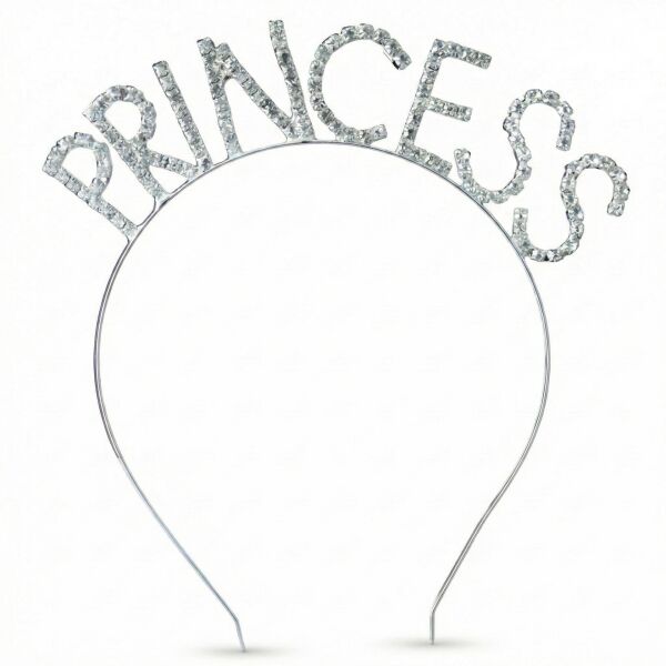 TAÇ TAŞLI METAL PRİNCESS GÜMÜŞ