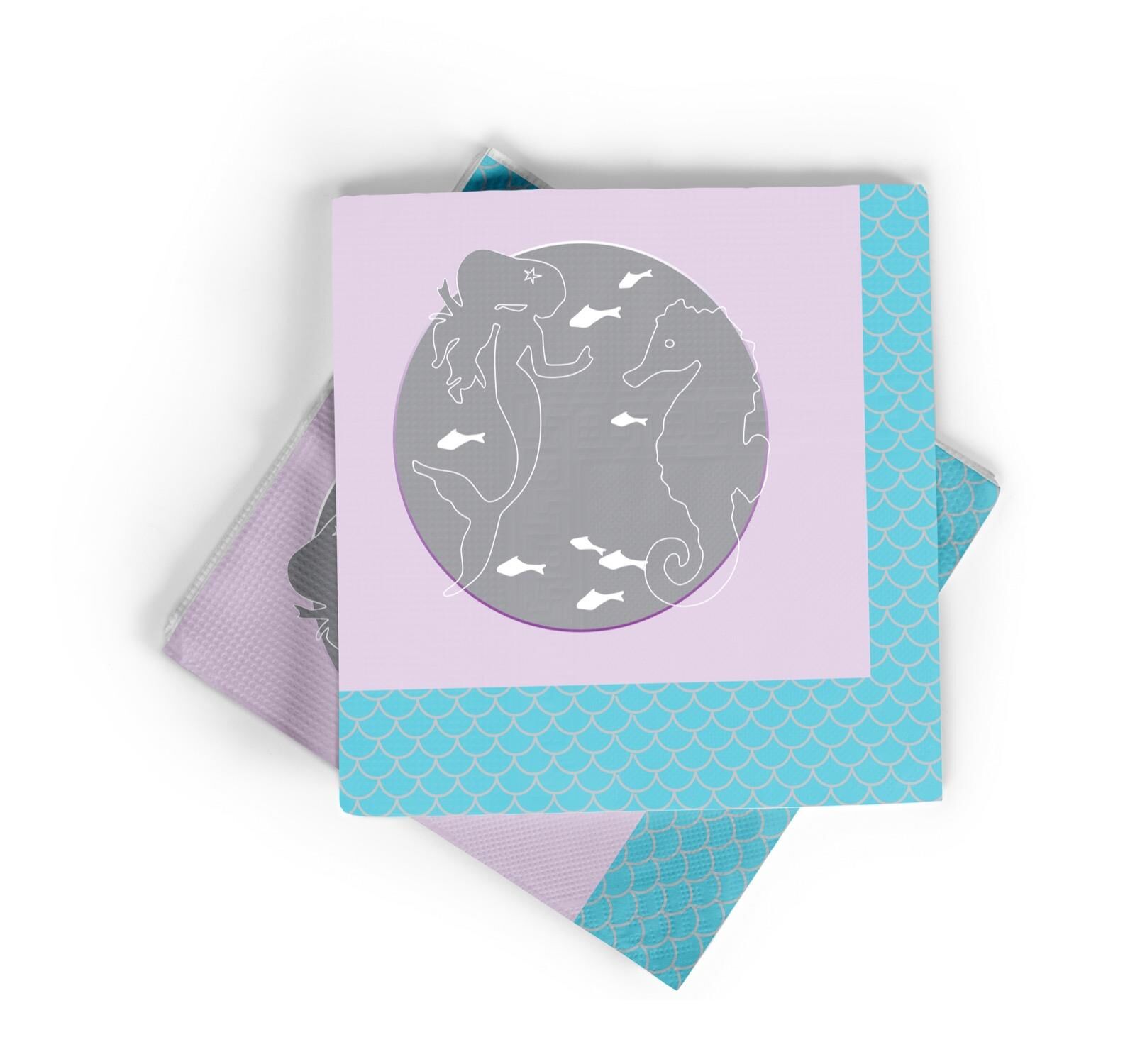 BASKILI PEÇETE DENİZ KIZI