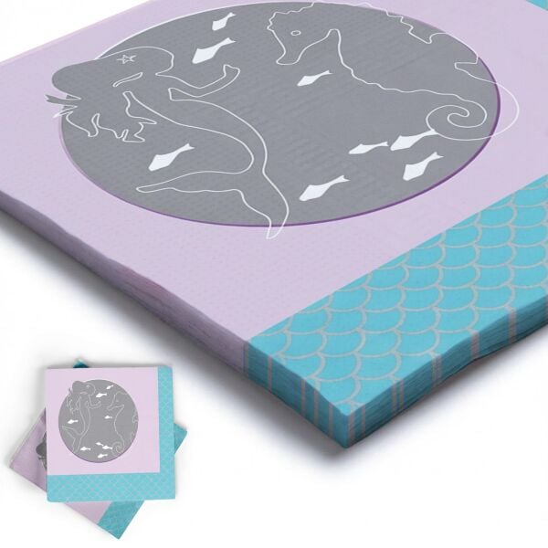 BASKILI PEÇETE DENİZ KIZI