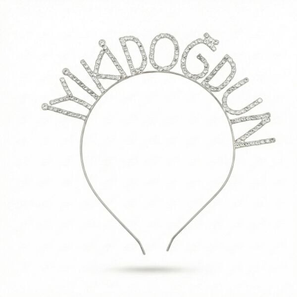 TAÇ TAŞLI METAL İYİKİ DOĞDUN GÜMÜŞ YENİ