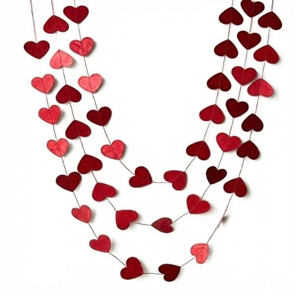 3D TAVAN SÜS 4 MT KALP KIRMIZI