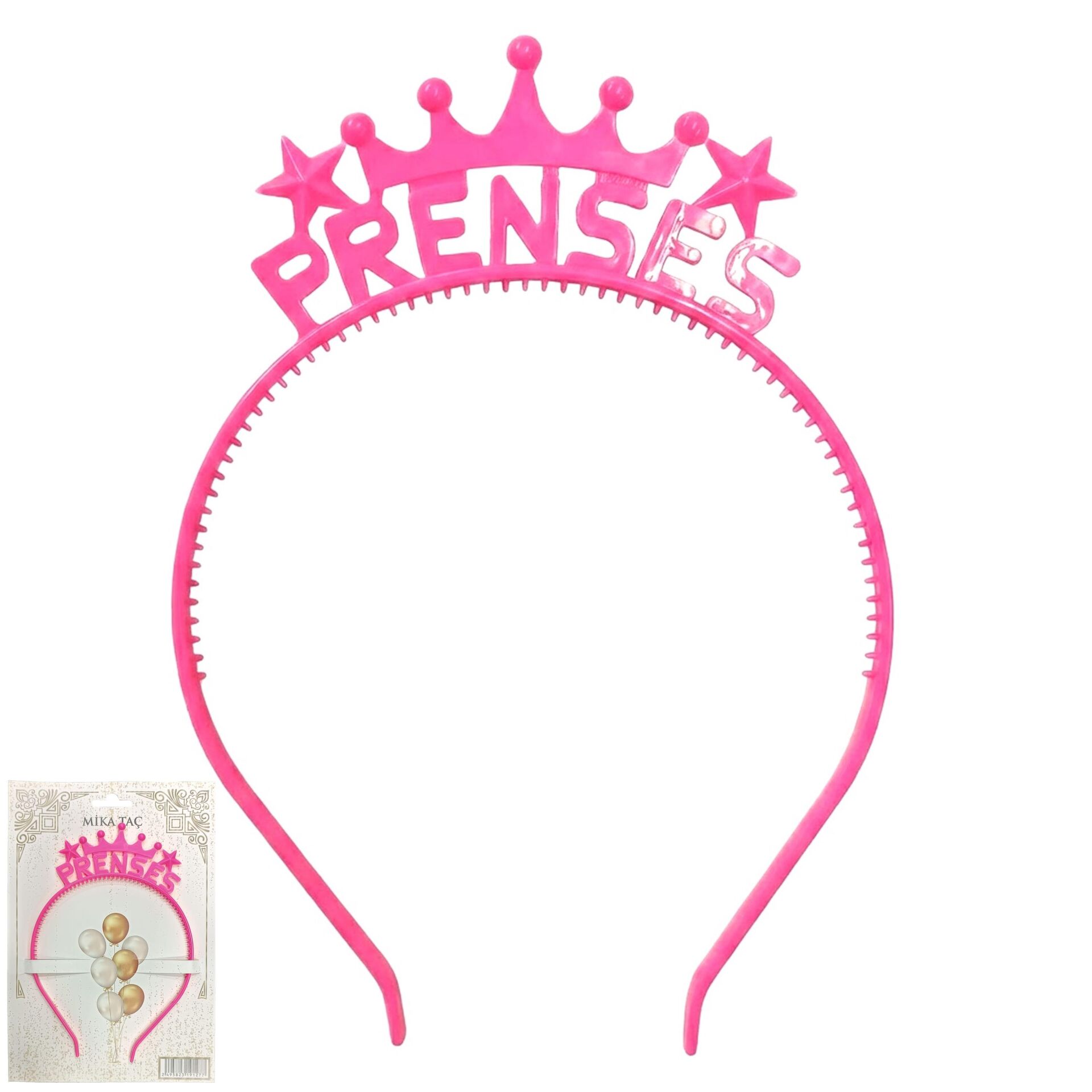 PLS RENKLİ TAÇ PRENSES FUŞYA