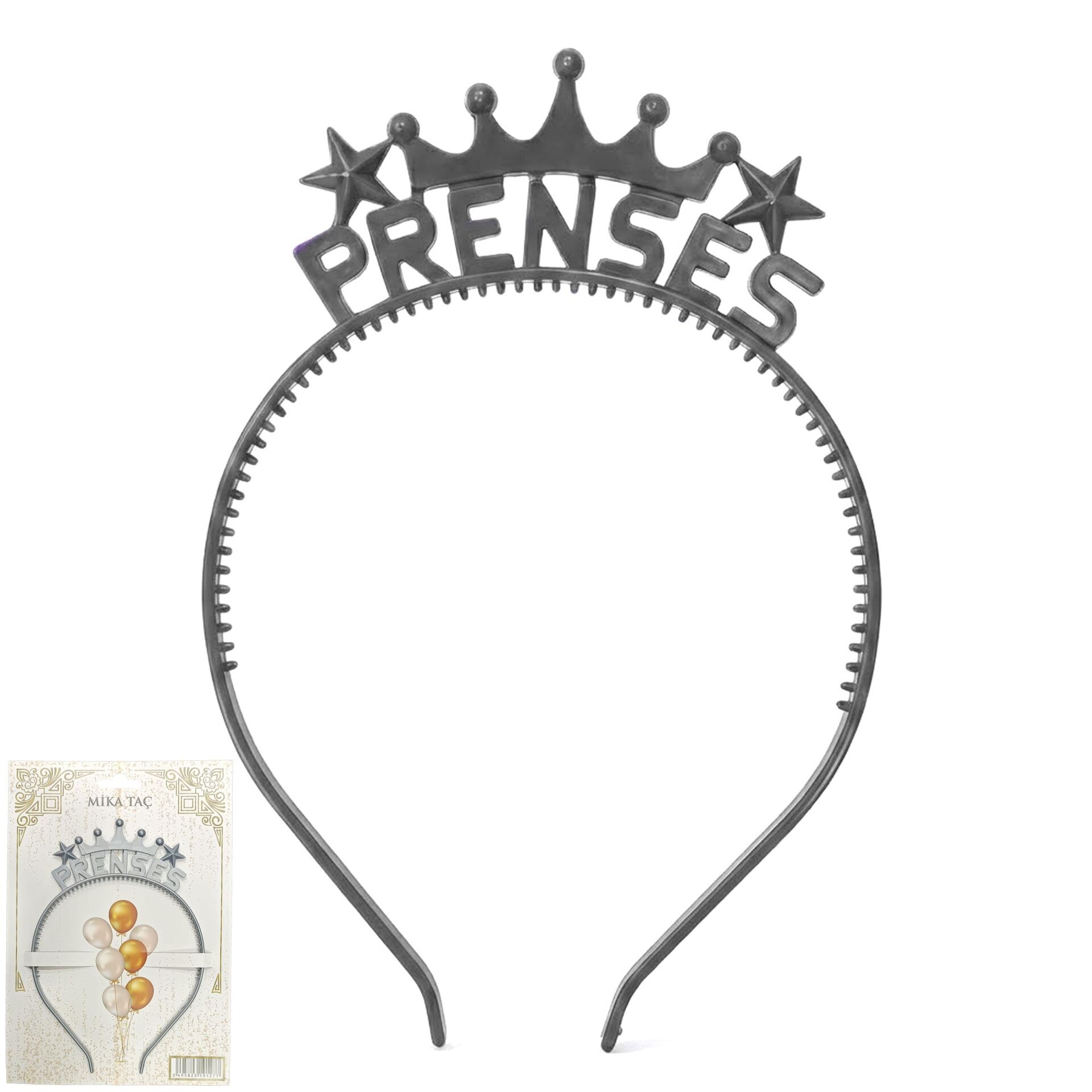 PLS RENKLİ TAÇ PRENSES GÜMÜŞ