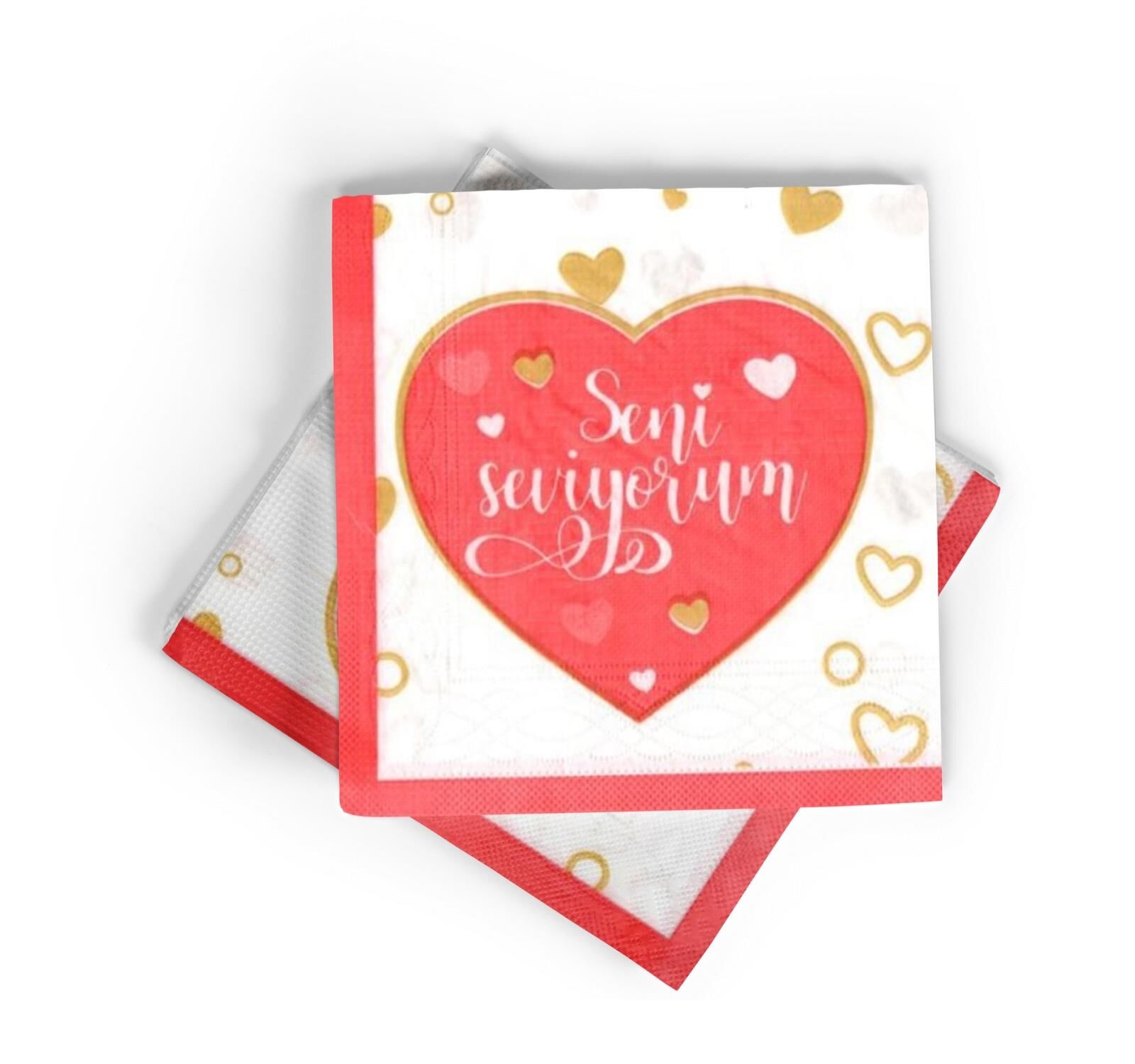 BASKILI PEÇETE SENİ SEVİYORUM