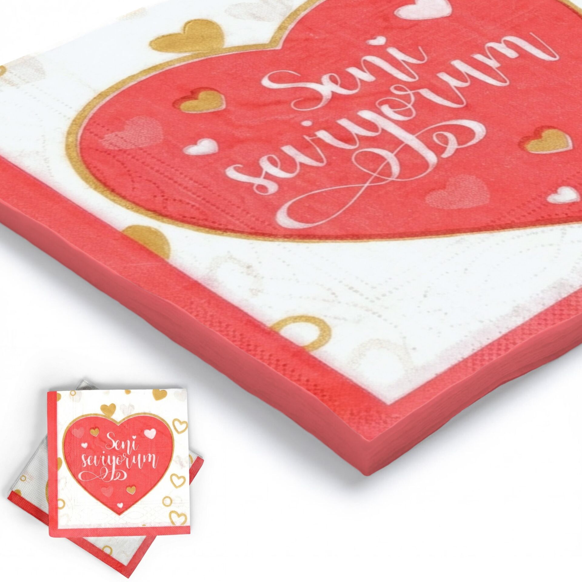 BASKILI PEÇETE SENİ SEVİYORUM