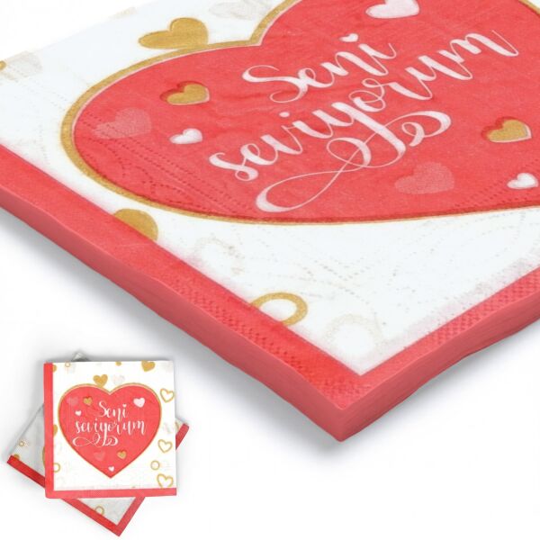 BASKILI PEÇETE SENİ SEVİYORUM