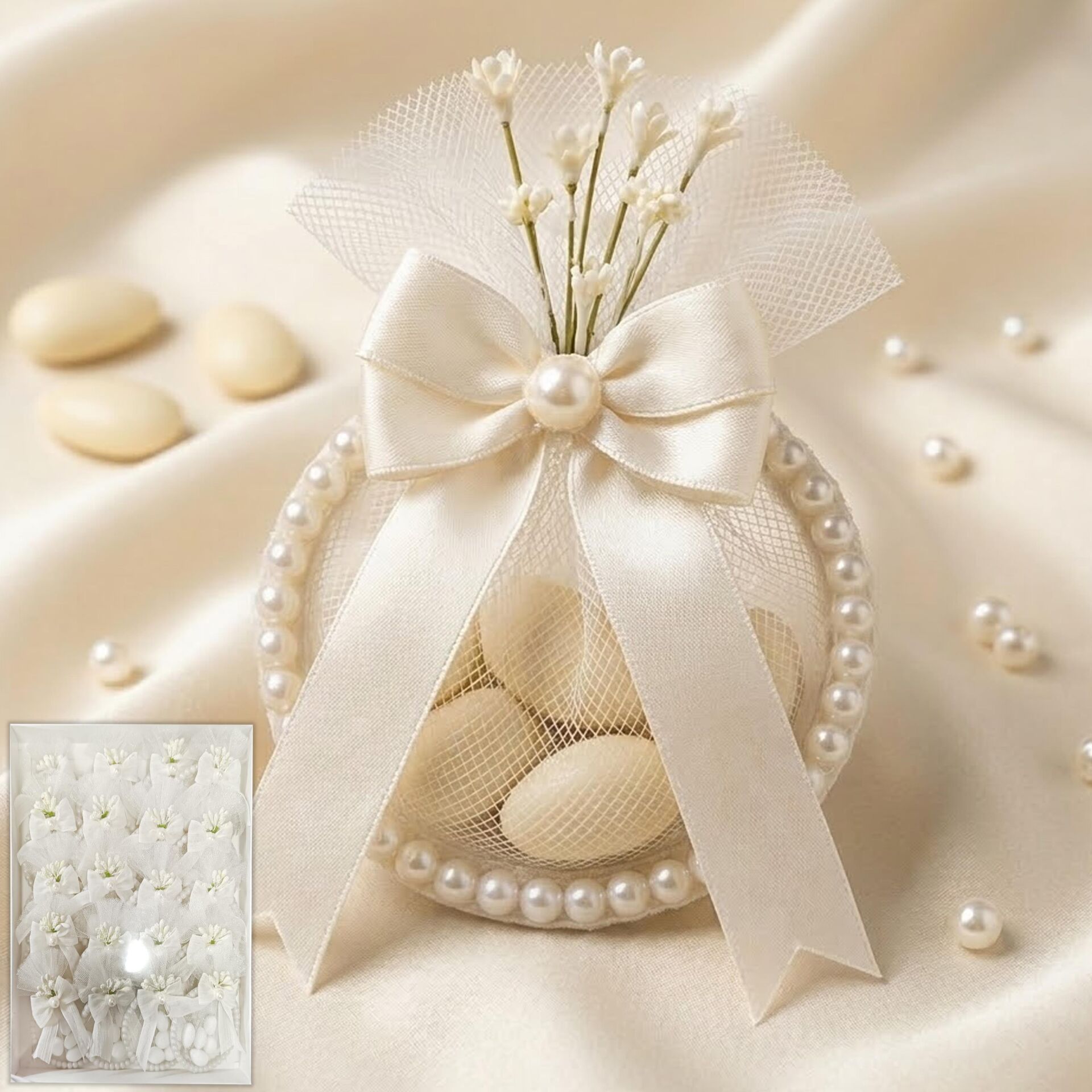 MAGNET İNCİ HALKA BADEM 20 Lİ